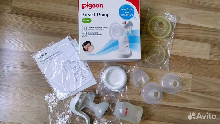 Молокоотсос Pigeon ручной два режима с бутылочкой