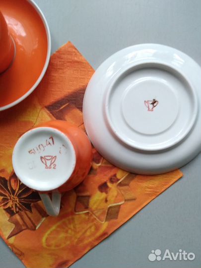 Кофейная пара фарфор СССР