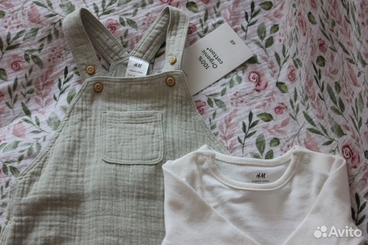 Комбинезон с боди H&M для малышей 56,62,74