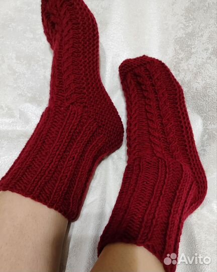 Носки женские вязаные ручной работы(39-40)