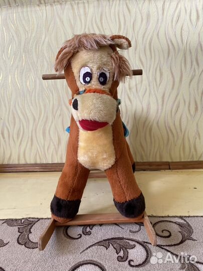 Качалка лошадь,Игрушка попрыгун олень