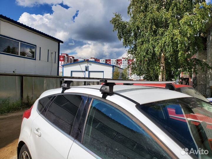 Багажник рейлинги ед на гладкую крышу крыло серое