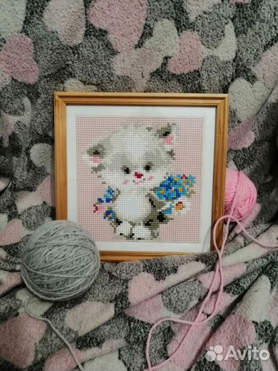 Алмазная вышивка. Готовая работа