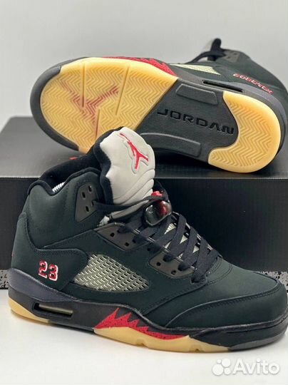 Nike air jordan 5 retro gore tex off noir