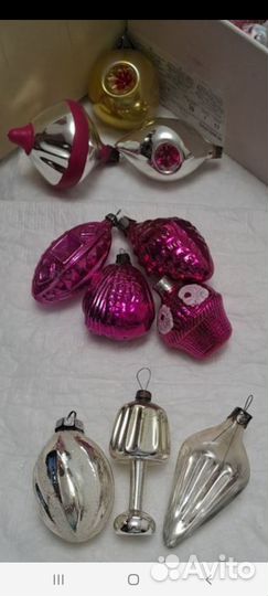 Елочные игрушки СССР поштучно
