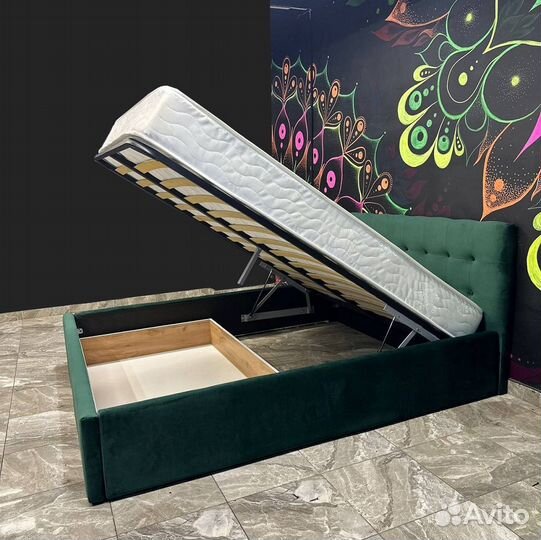 Кровать полуторка с подъемным механизмом
