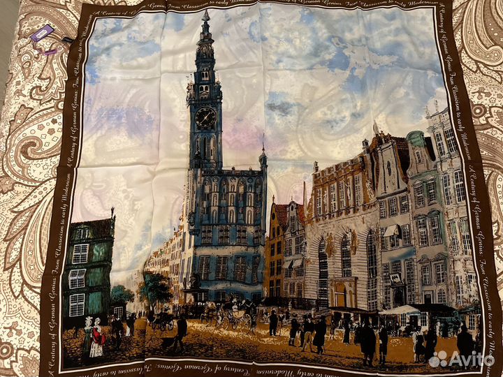 Платок натуральный шелк новый