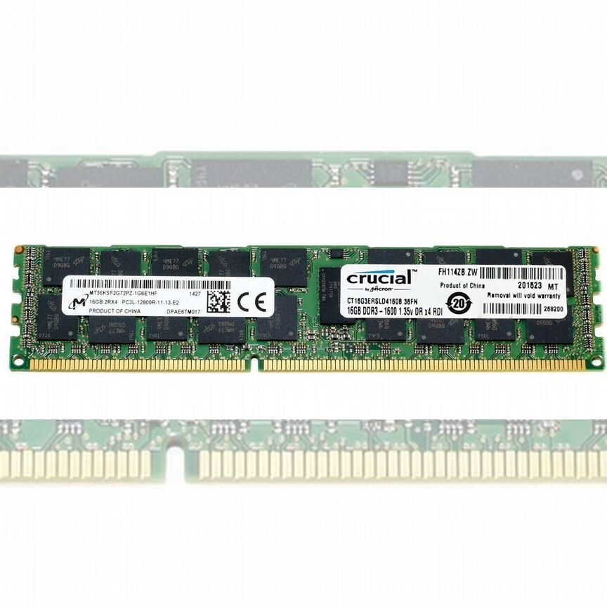 [CT16G3ERSLD4160B.36FN] Оперативная Память Micron Ct16g3ersld4160b.36fn