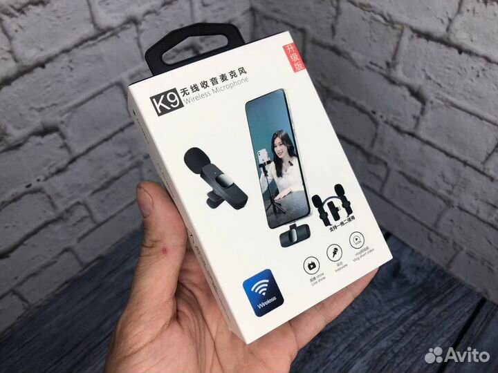 Беспроводной петличный микрофон для iPhone Двойной