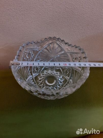 Ваза хрустальная