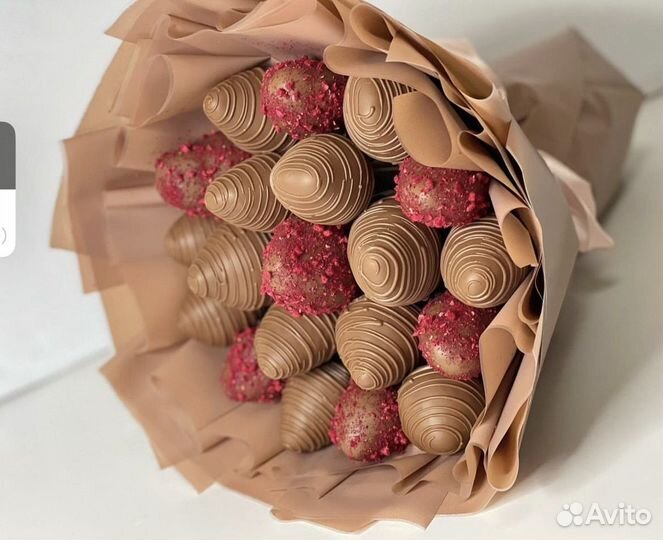 Букет из клубники в шоколаде