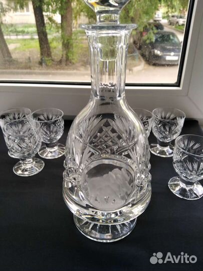 Графин хрустальный СССР и рюмочки