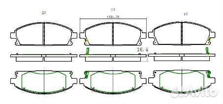 Колодки тормозные передние Ниссан X-Trail T30