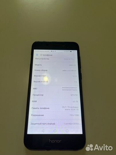 HONOR 6C Pro, 3/32 ГБ