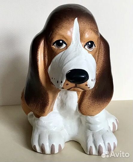 Копилка Бигль 15х15х11см керамика USA винтаж
