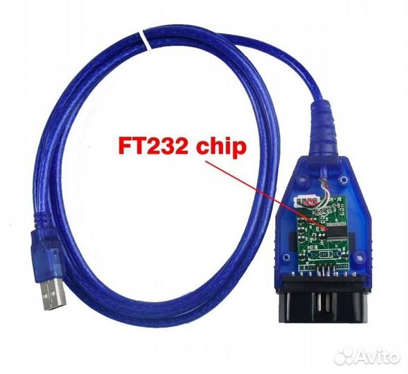 Диагностический кабель VAG-COM 409.1 KKL ftdi RL