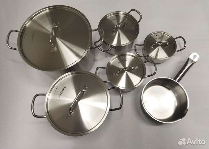 Кастрюля из нержавейки от 0,5л до 70л Professional