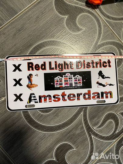 Жестяная табличка Amsterdam
