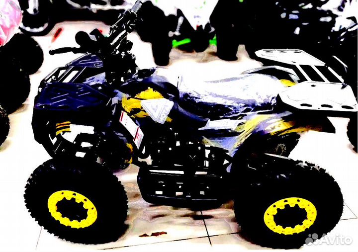 Детский квадроцикл Mini Grizlik X16 (PS) желтый