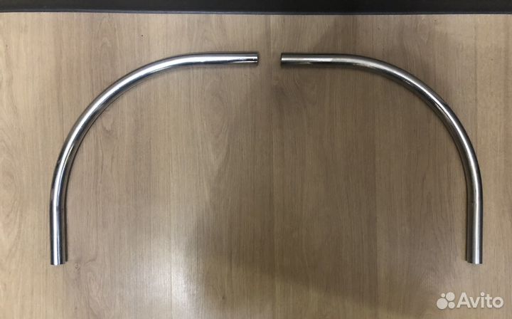 Труба и крепления хромированые. Система Джокер