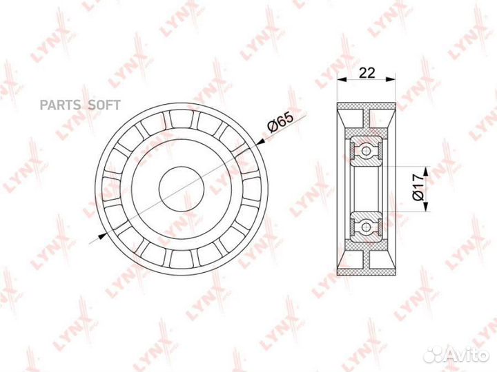 Ролик натяжной приводного ремня PB5261 lynxauto