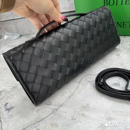 Сумка Bottega Andiamo Clutch чёрная