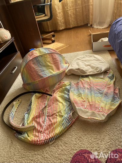 Летний кит на коляску stokke радужный