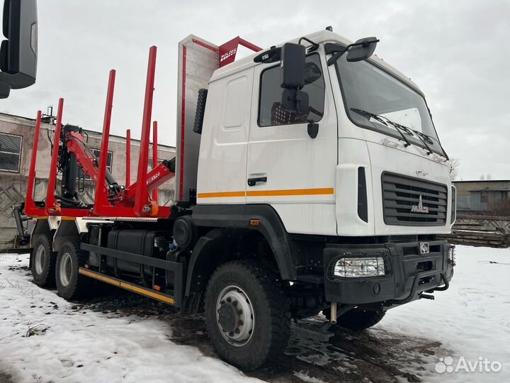 Лесовоз (сортиментовоз) МАЗ 630228-8576-012 с КМУ Palfinger, 2025