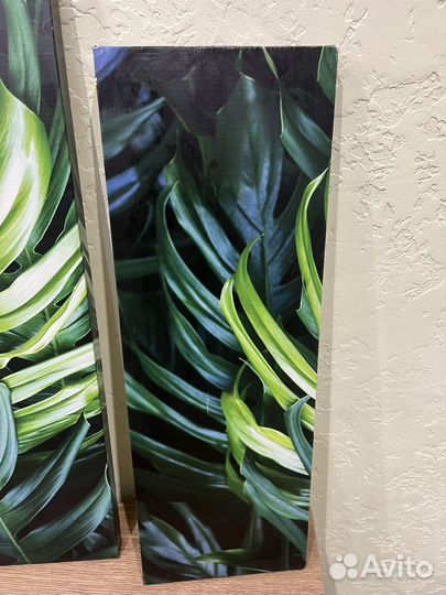 Модульная картина тропические растения