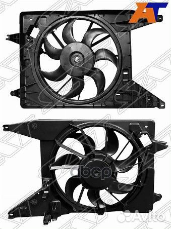 Диффузор радиатора в сборе renault logan 08- с