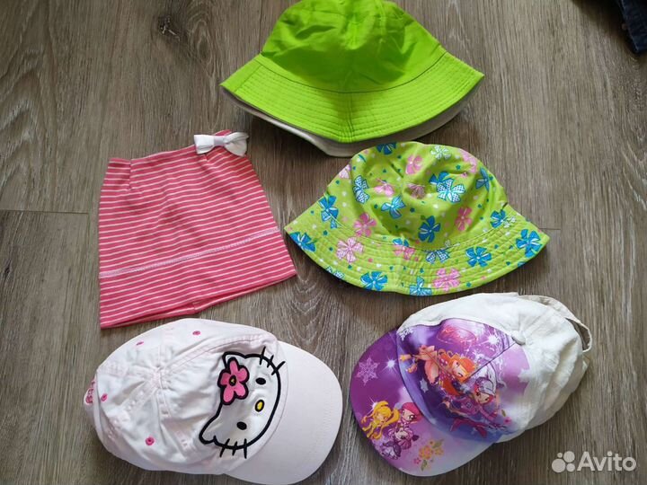 Шапки, кепки, панамки от 1 -5 лет
