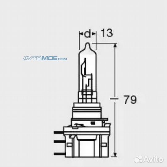 Лампа H15 64176 osram