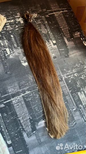 Волосы натуральные срез