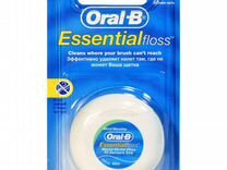 Нить зубная oral-B Essential вощеная мятная 50м
