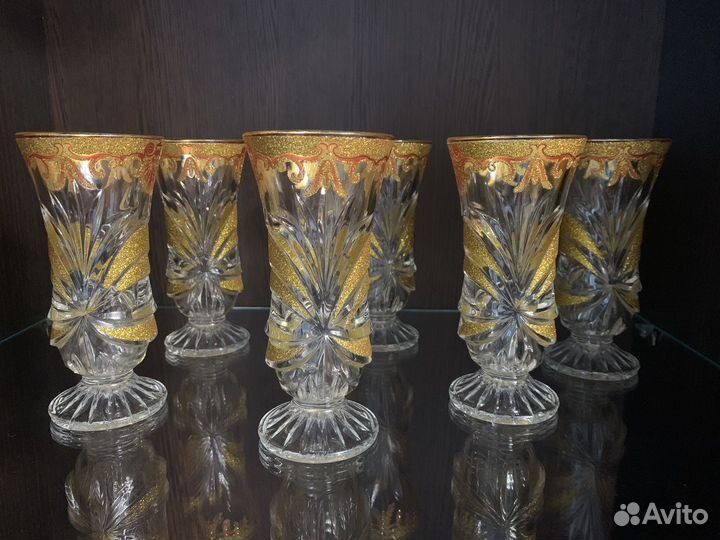 Фужеры бокалы богемия
