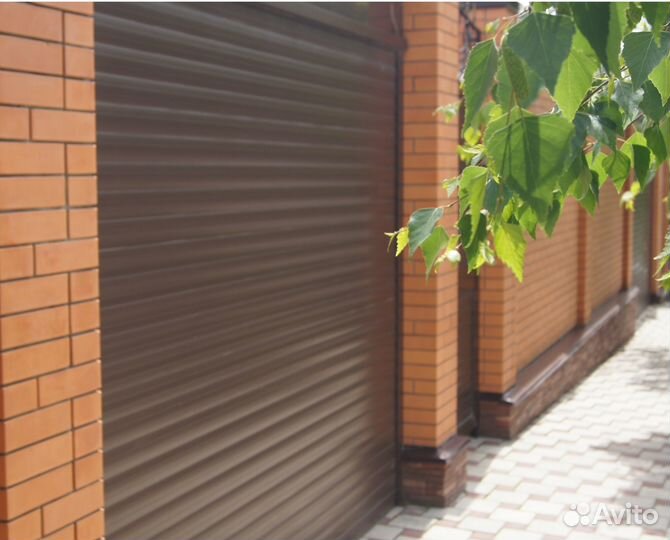 Роллворота из прочного профиля с монтажом