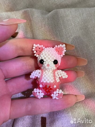 Амигуруми из бисера кот