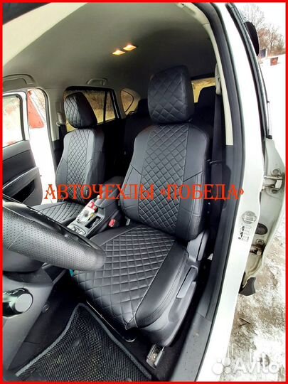 Чехлы Mazda CX-5 2 из экокожи чёрные Ромб