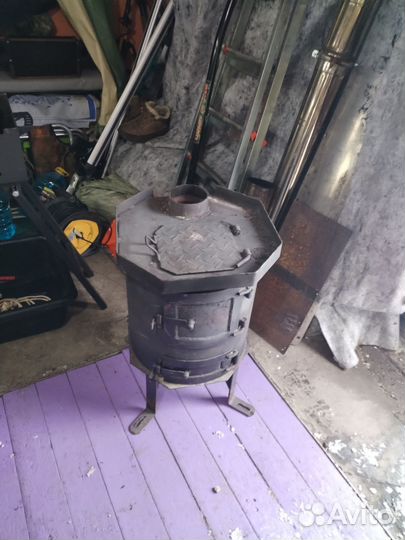 Печь буржуйка в гараж