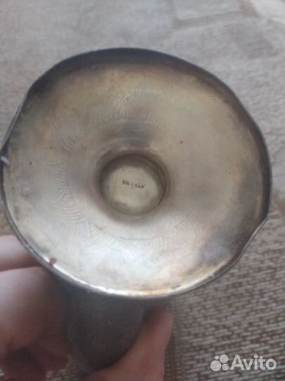 Сервиз коньячный посеребрение, старый