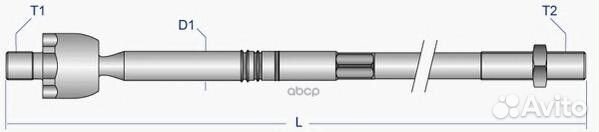 Тяга рул внутр Renault Clio II Van II Kangoo