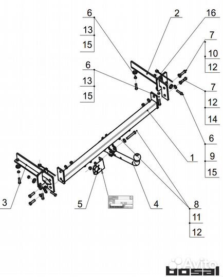 Фаркоп Ниссан (Nissan) Sentra 2014