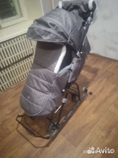 Детские санки коляска