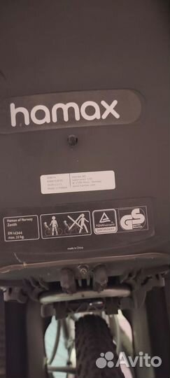 Детское велокресло hamax caress zenith