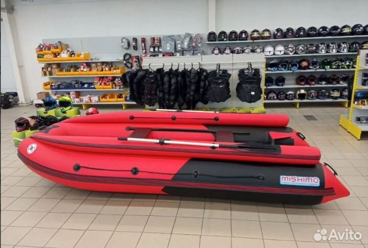 Лодка mishimo river fjet PRO 390 под водомет red