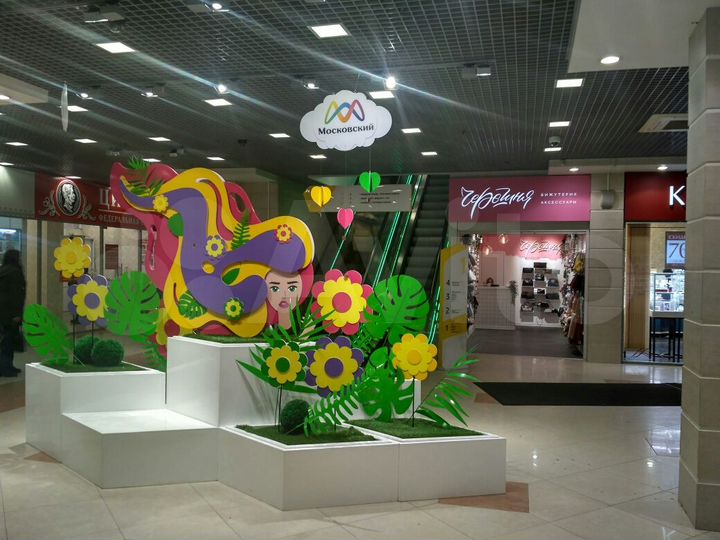 Торговая площадь в трц Московский, 8 м²