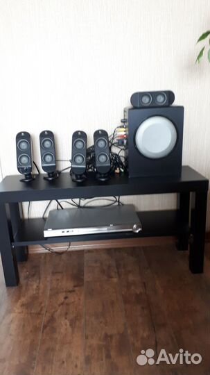 Динамики музыкальные logitech, CD пл. lG + тумба