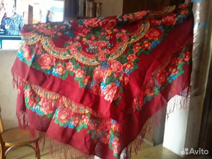 Платок шаль СССР винтаж