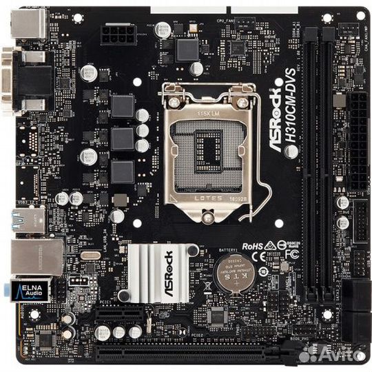 Материнская плата 1155 v2 ASRock H310CM-DVS