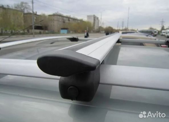 Багажник euro на рейлинги с крыловидными дугами